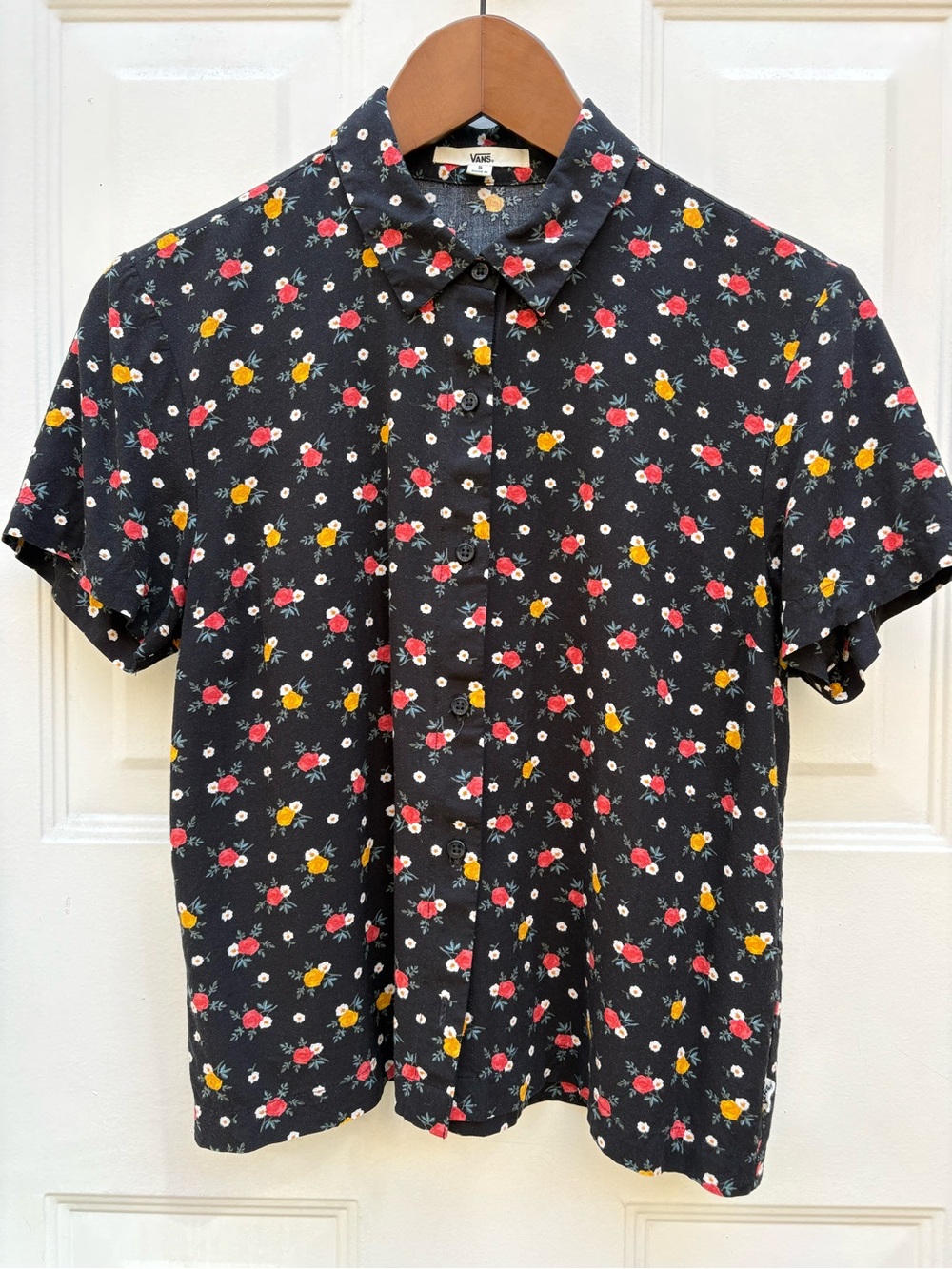 Vans ditsy floral Short-Sleeve Button-Up Shirt